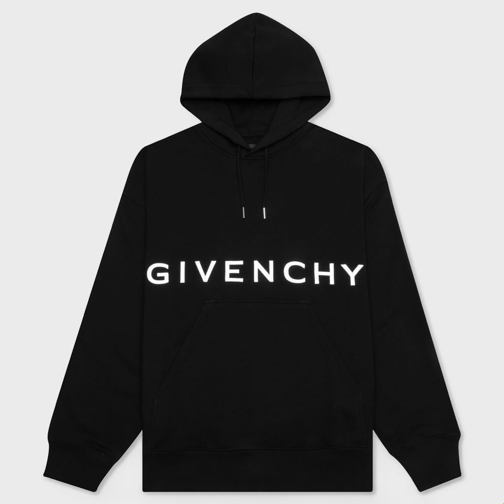 Embroidered Hoodie - Black