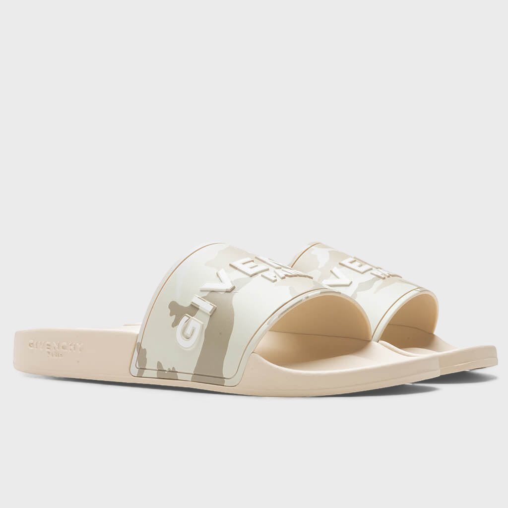 Slide Sandals - Beige/Brown