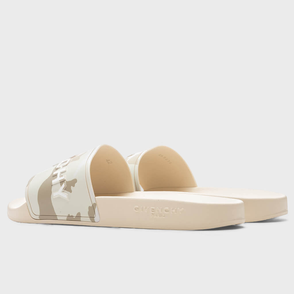 Slide Sandals - Beige/Brown
