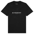 Slim Fit Reverse Print T-Shirt - Black