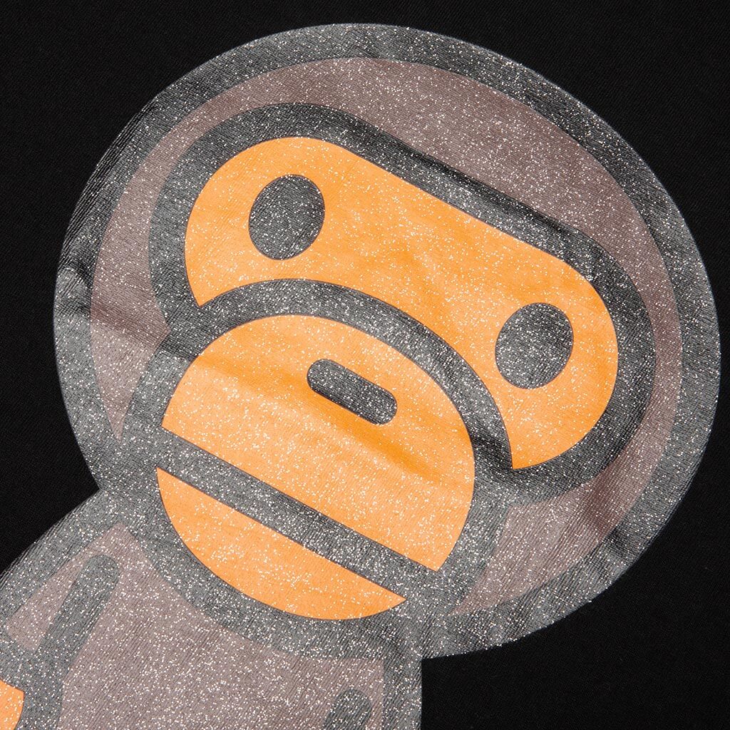 Glitter Big Baby Milo Tee - Black
