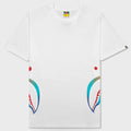 Gradation Side Shark Tee - White
