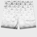 Gradient Heart Monogram Drawstring Shorts - Grey