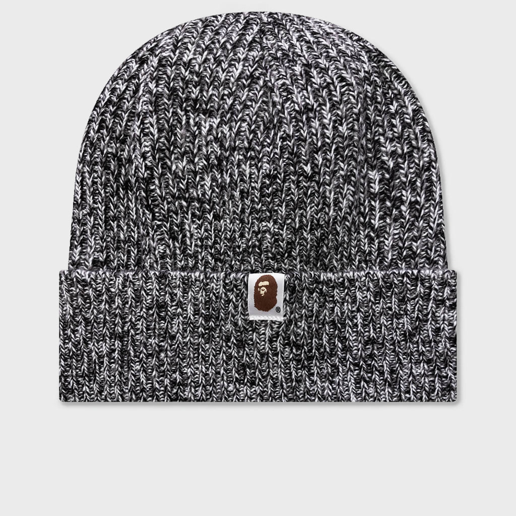 Gradient Knit Cap - Black