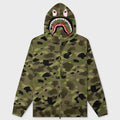 Graduation Camo Shark Full Zip Hoodie - Olive Drab