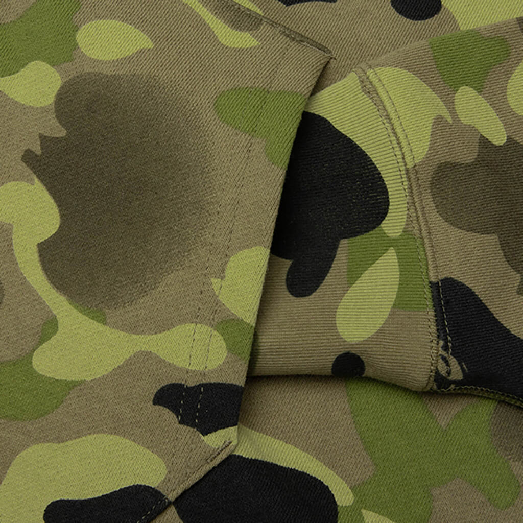 Graduation Camo Shark Full Zip Hoodie - Olive Drab
