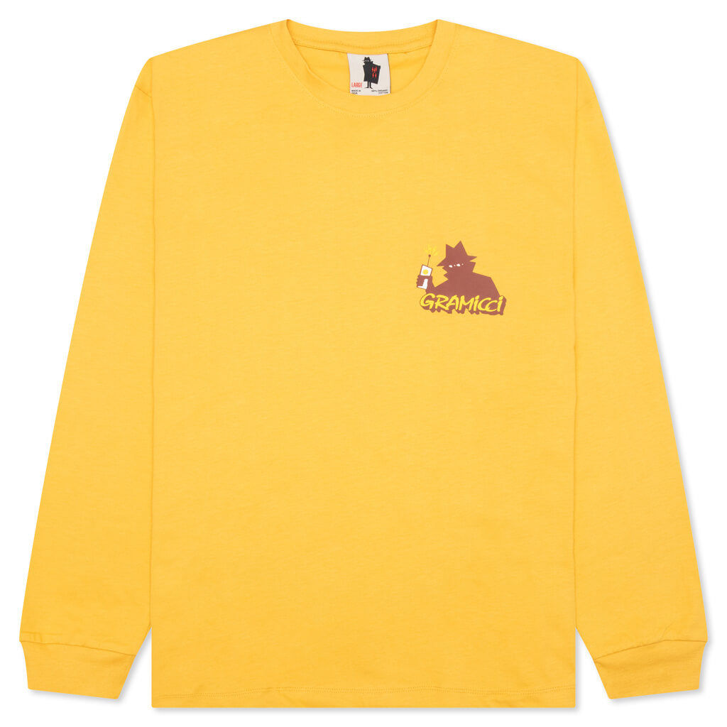 Records L/S Tee - Mustard