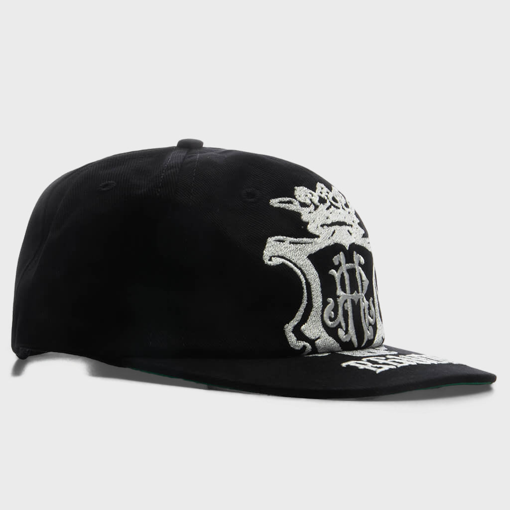 Grand Cru Crest Curved Brim Hat - Black/White