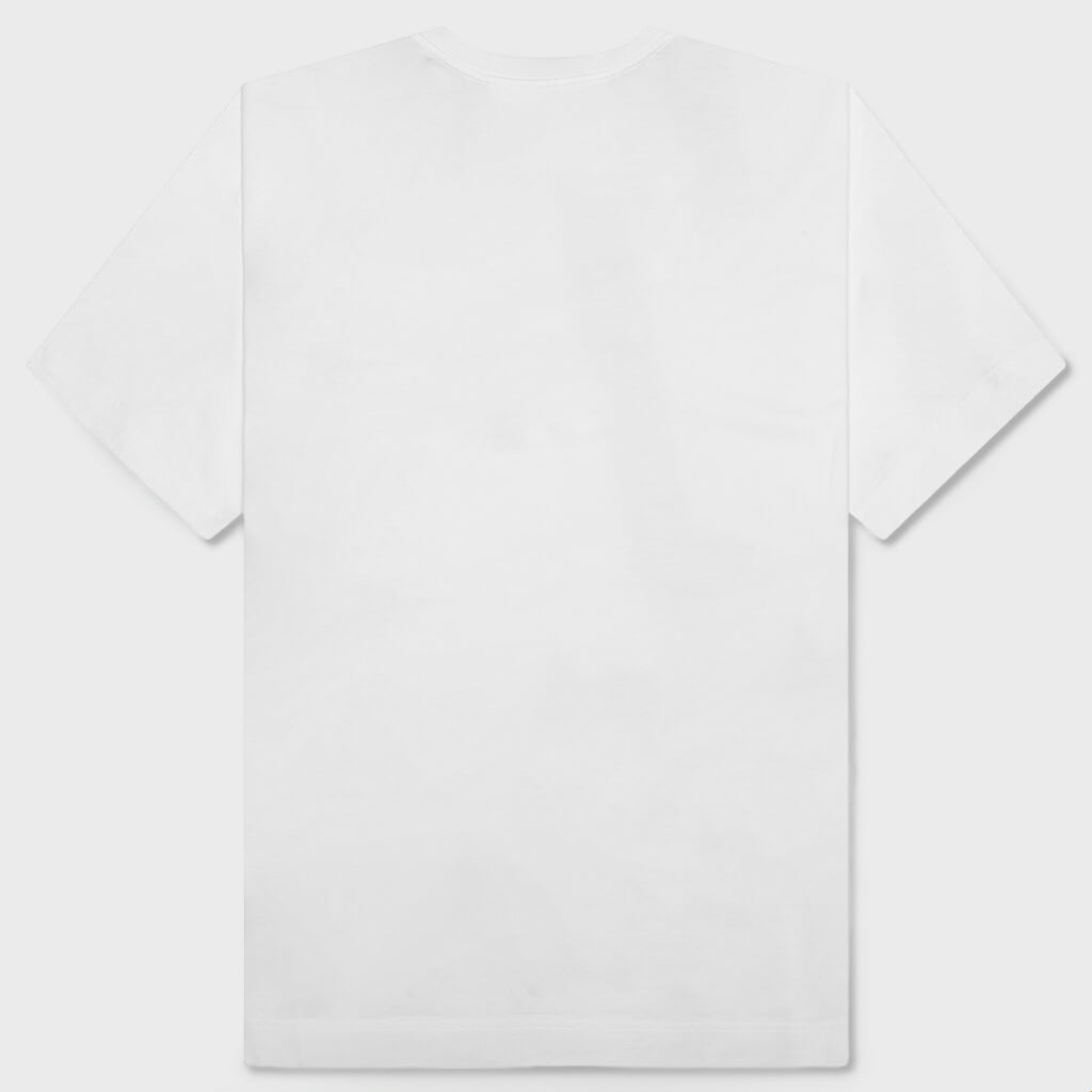 Gros Grain in Cotton T-Shirt - White