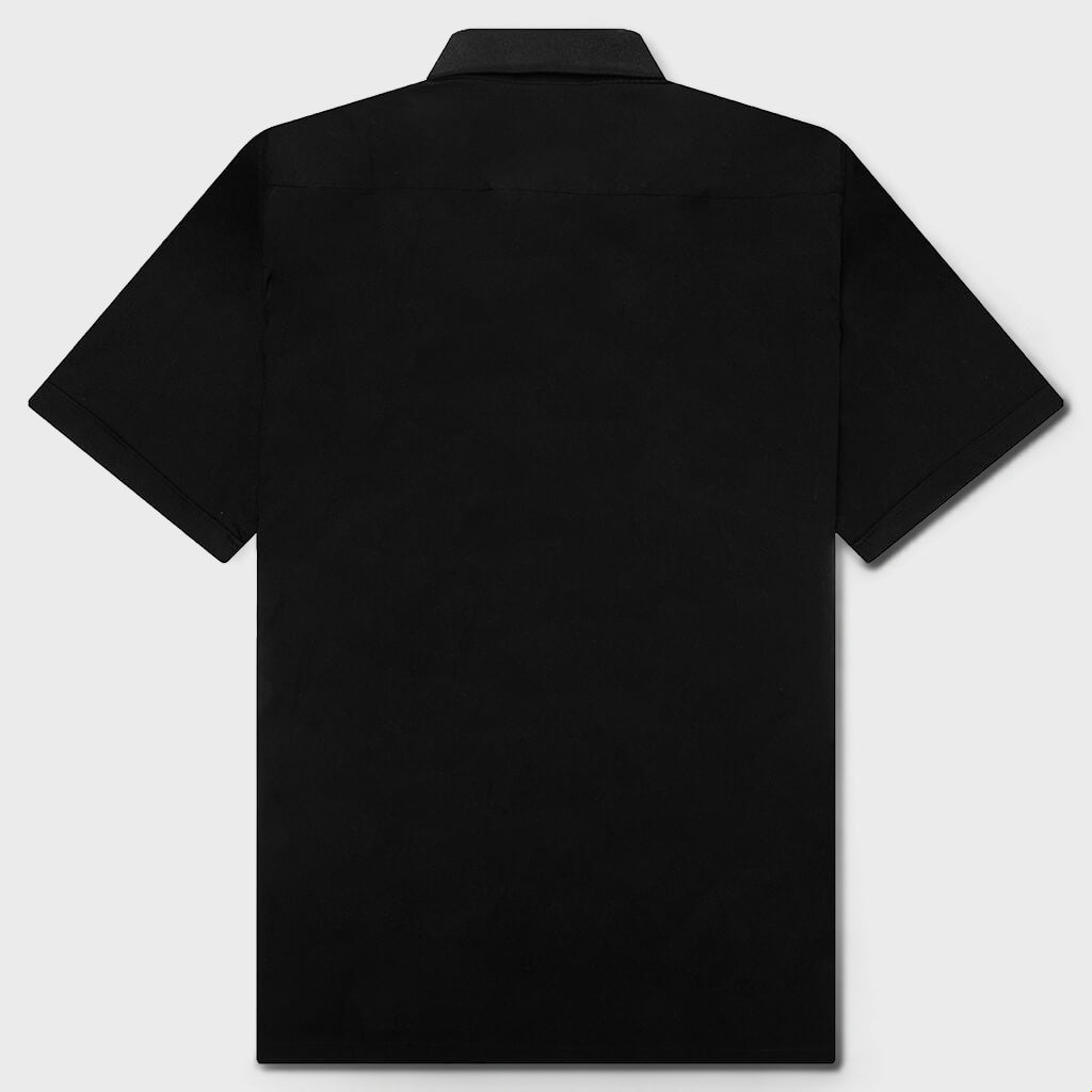 Gros Grain in Poplin Shirt - Black