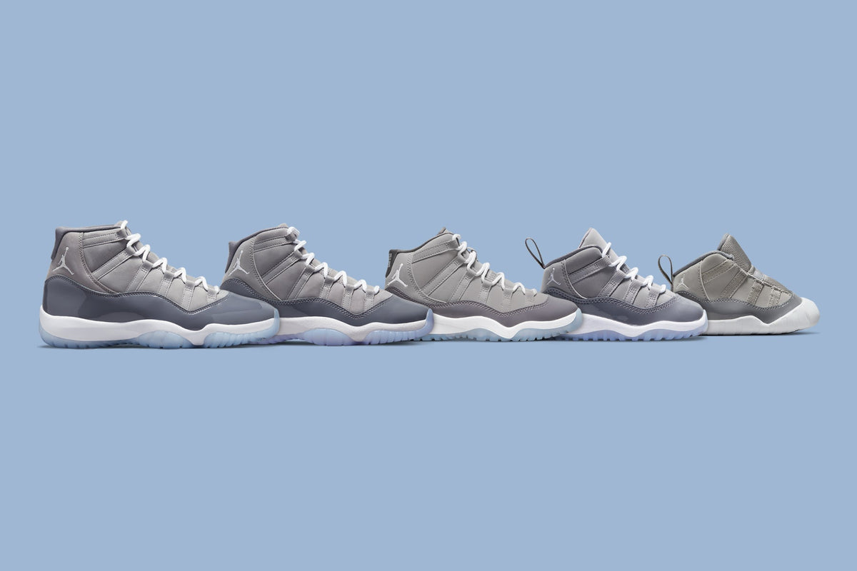 Air Jordan 11 Retro (PS) "Cool Grey" - Medium Grey/White