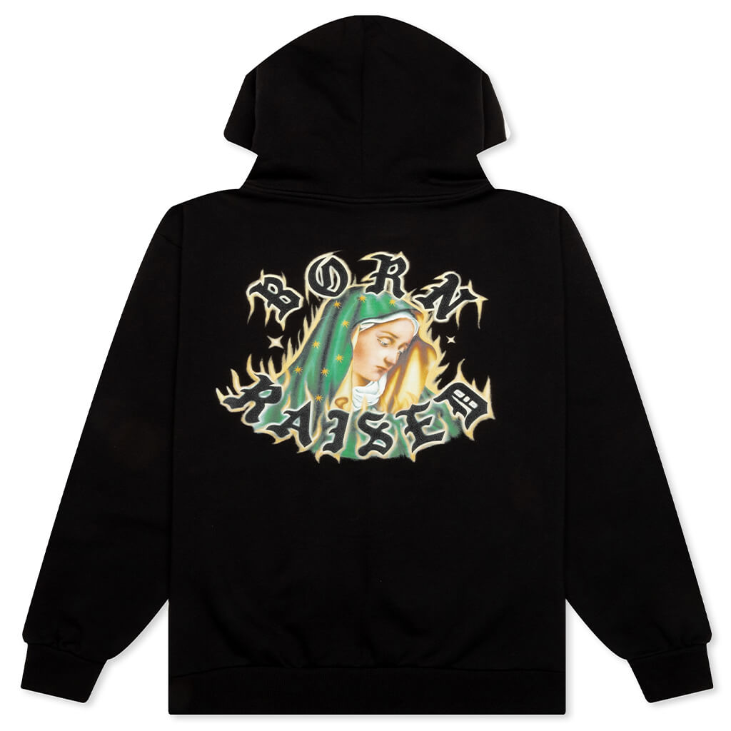 Guadalupe Zip-Up Hoodie - Black