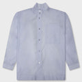 Crystalline Wool Blend Shirt - White Blue