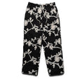 Honor The Gift Floral Ribbon Ankle Pants - Black