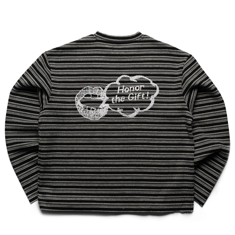 Honor The Gift Speak Striped Crew - Black