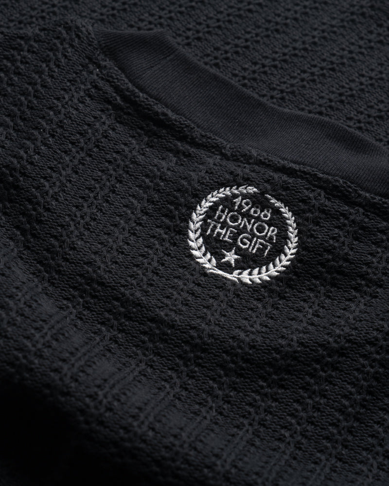 Honor The Gift Cable Knit Tee - Black