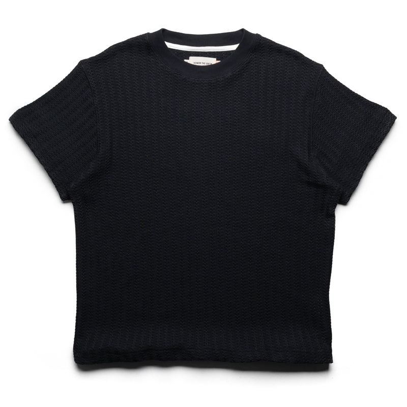 Honor The Gift Cable Knit Tee - Black