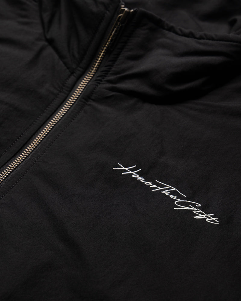 Honor The Gift Script Puffer Jacket - Black