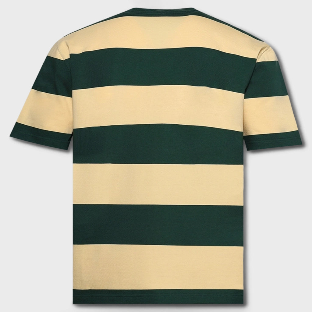 Maxi-Stripe T-Shirt - Emerald/Yellow