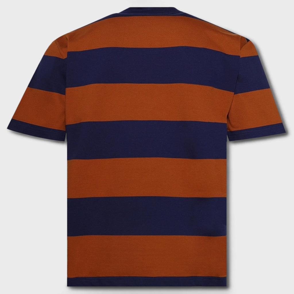 Maxi-Stripe T-Shirt - Ocean/Tobacco