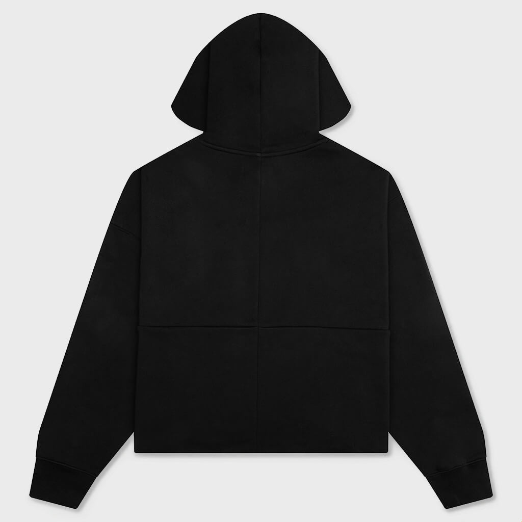 Heavyweight Fleece Oversized Hoodie - Black