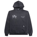 Hand Drawn Thoroughbred Dogs Hoodie - Aged Black