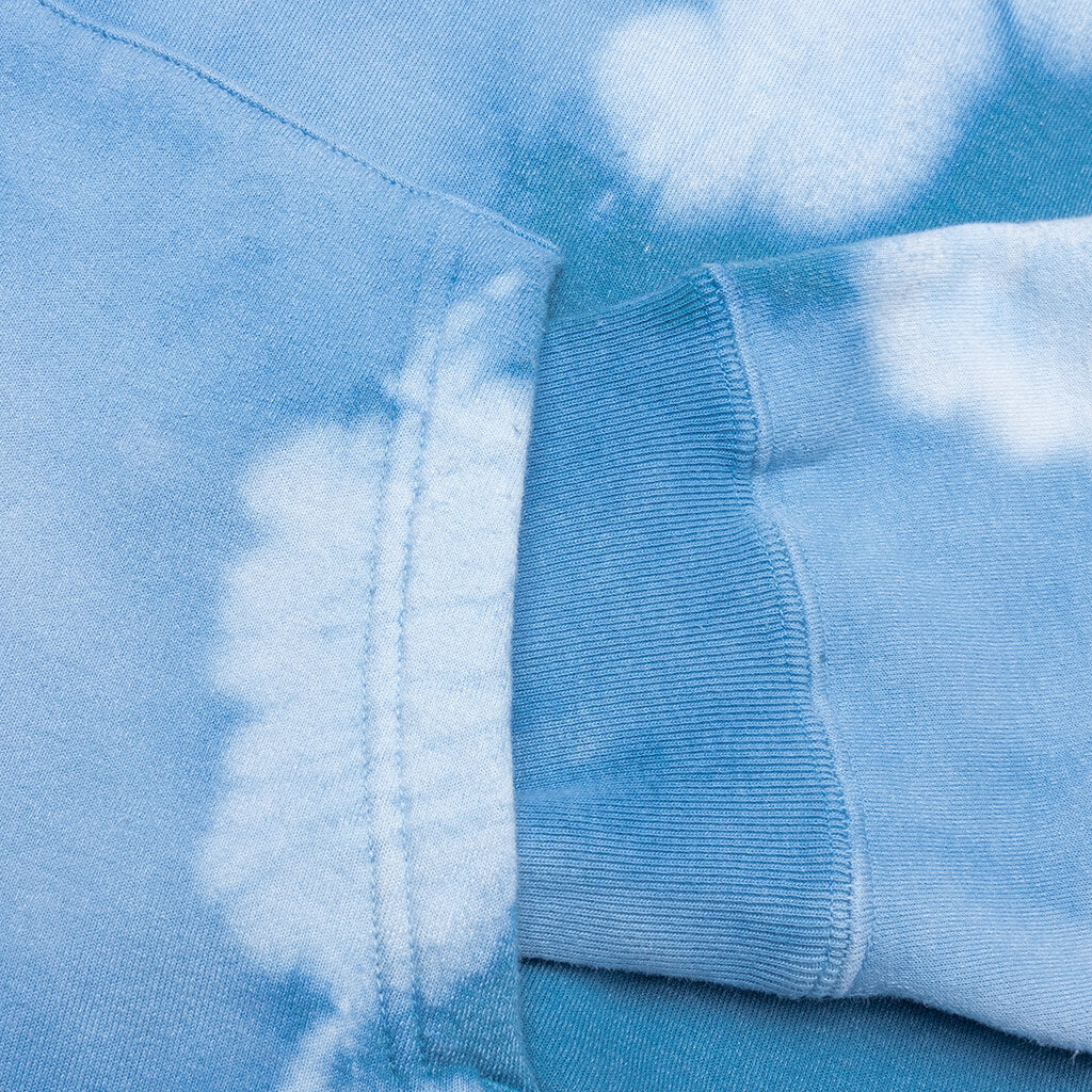 Hand Dye Shark Full Zip Hoodie - Blue