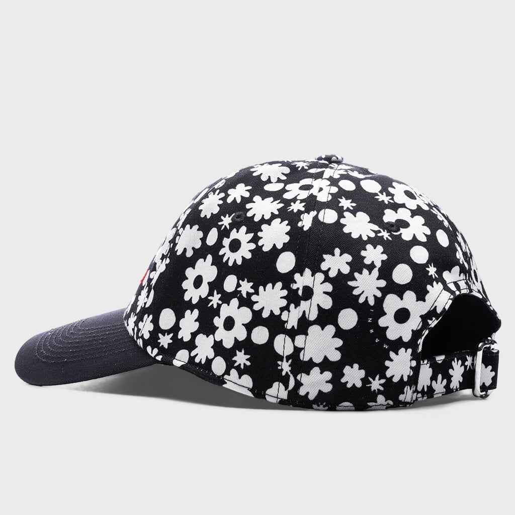 Pop Fields Cotton Twill Baseball Cap - Black