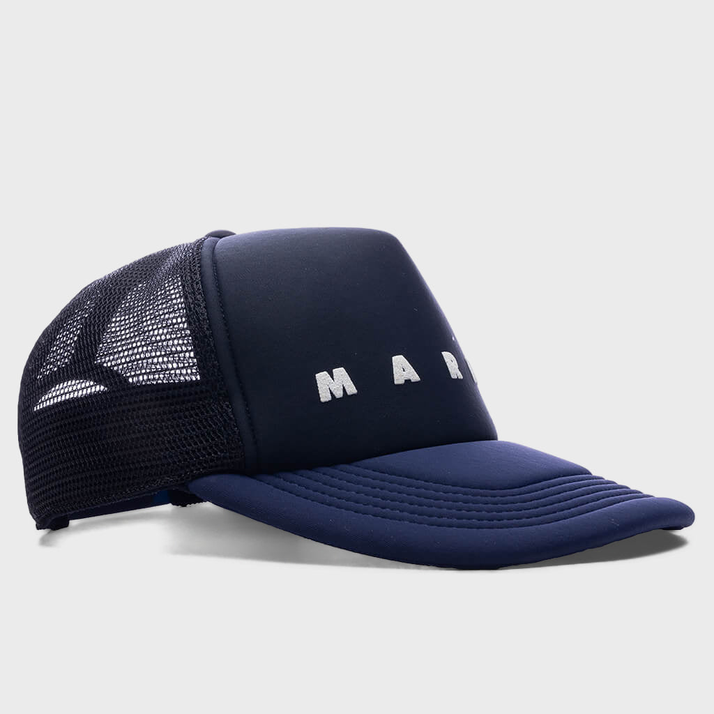 Hat 3D Logo Trucker Hat - Black