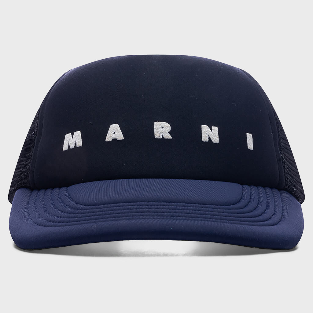 Hat 3D Logo Trucker Hat - Black