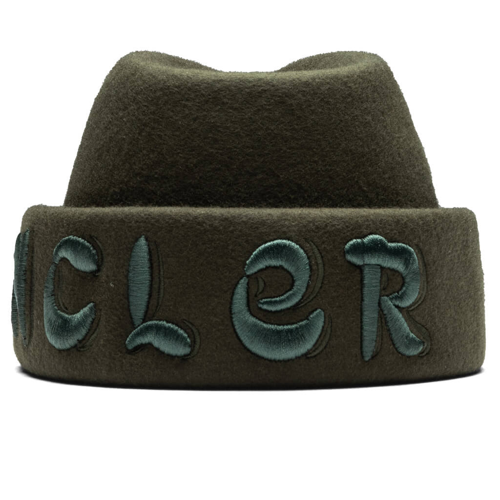 Wool Felt Beanie - Olive