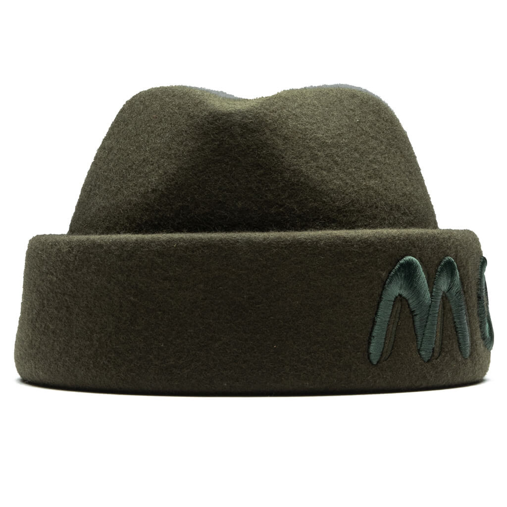 Wool Felt Beanie - Olive