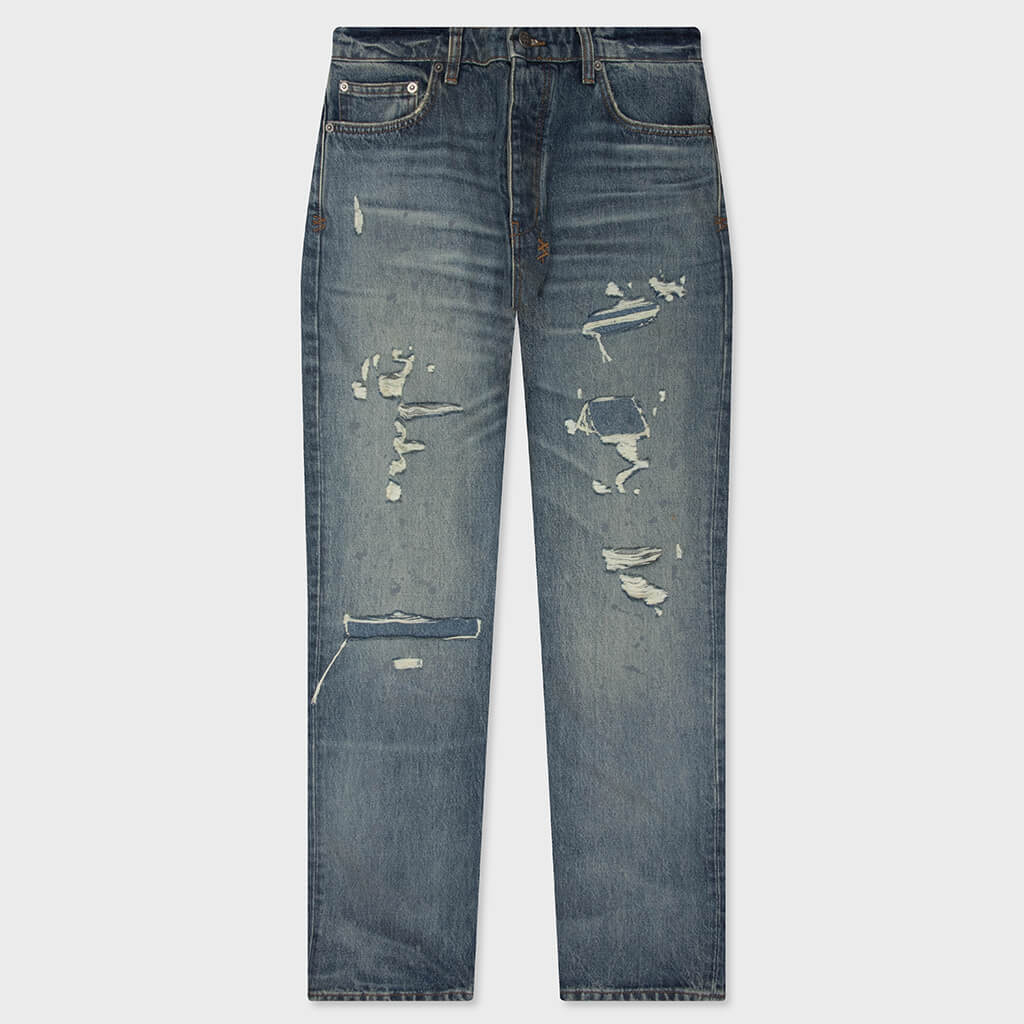 Hazlow Denim Pant - Hendrix Blue Repair