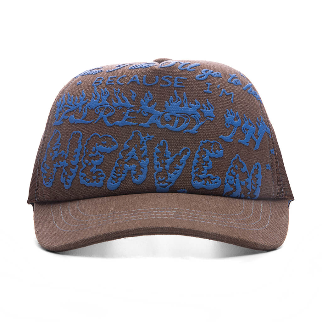Heaven Trucker Cap - Brown Denim