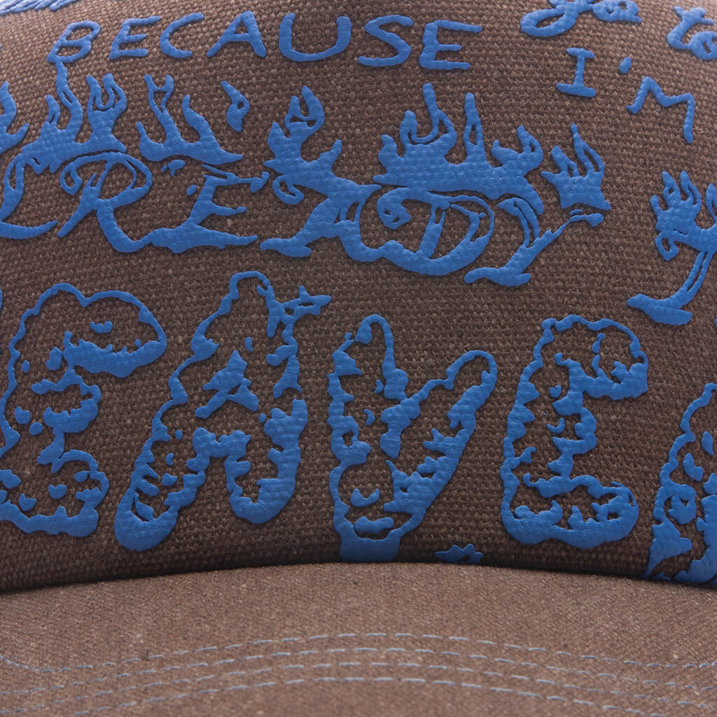 Heaven Trucker Cap - Brown Denim