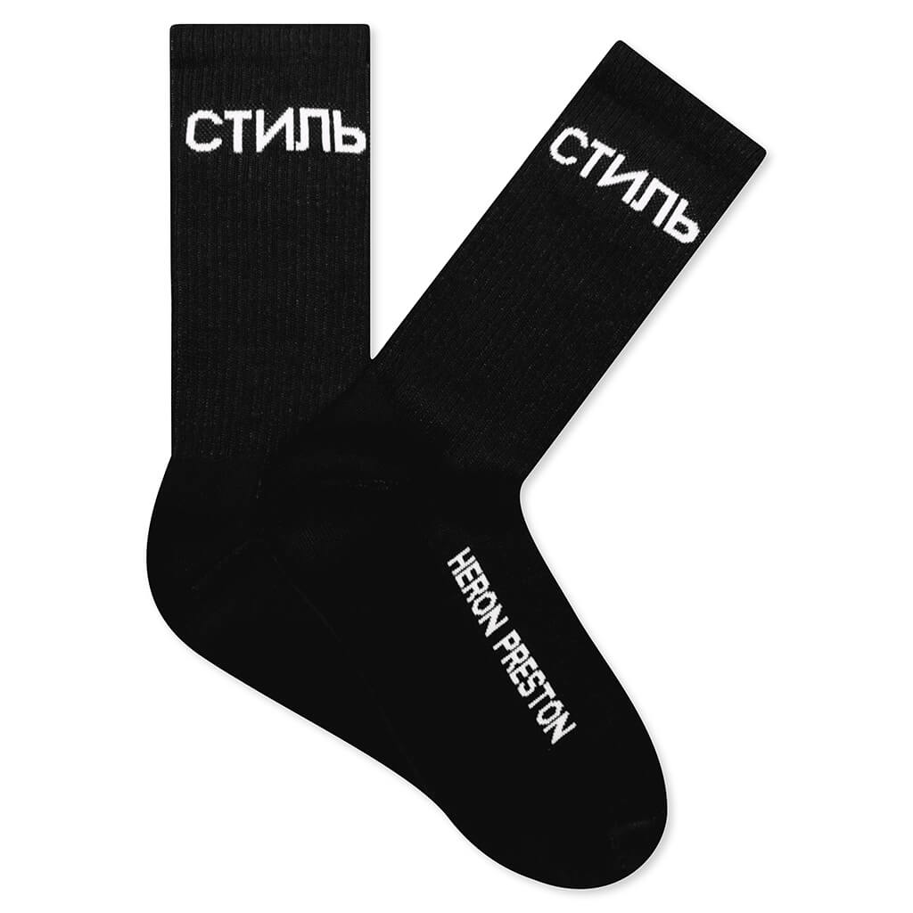 CTNMB Long Socks - Black/White