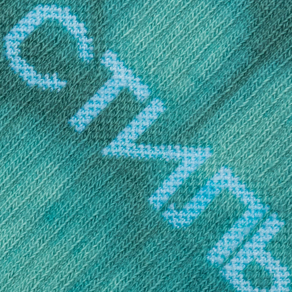 CTNMB Long Socks Tye Dye - Petrol/White