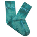 CTNMB Long Socks Tye Dye - Petrol/White