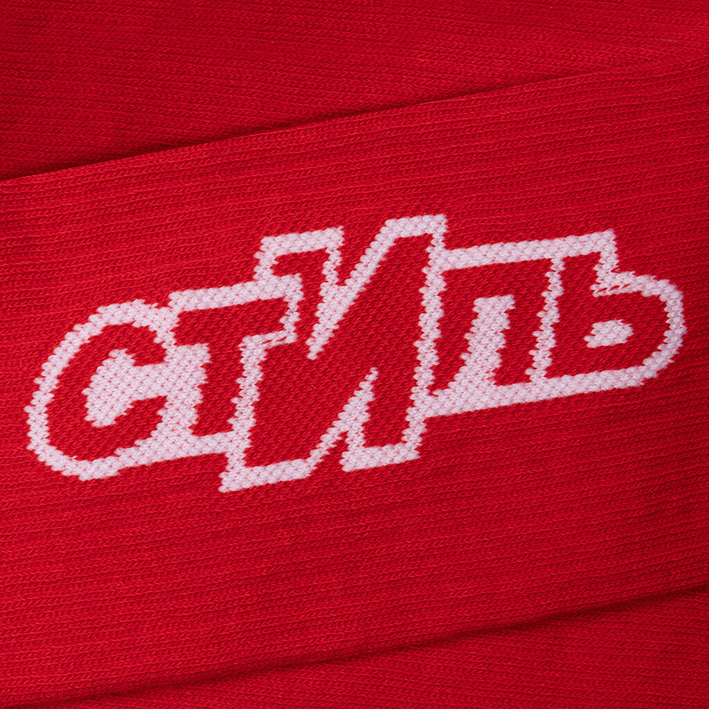 CTNMB Sport Long Socks - Red/White