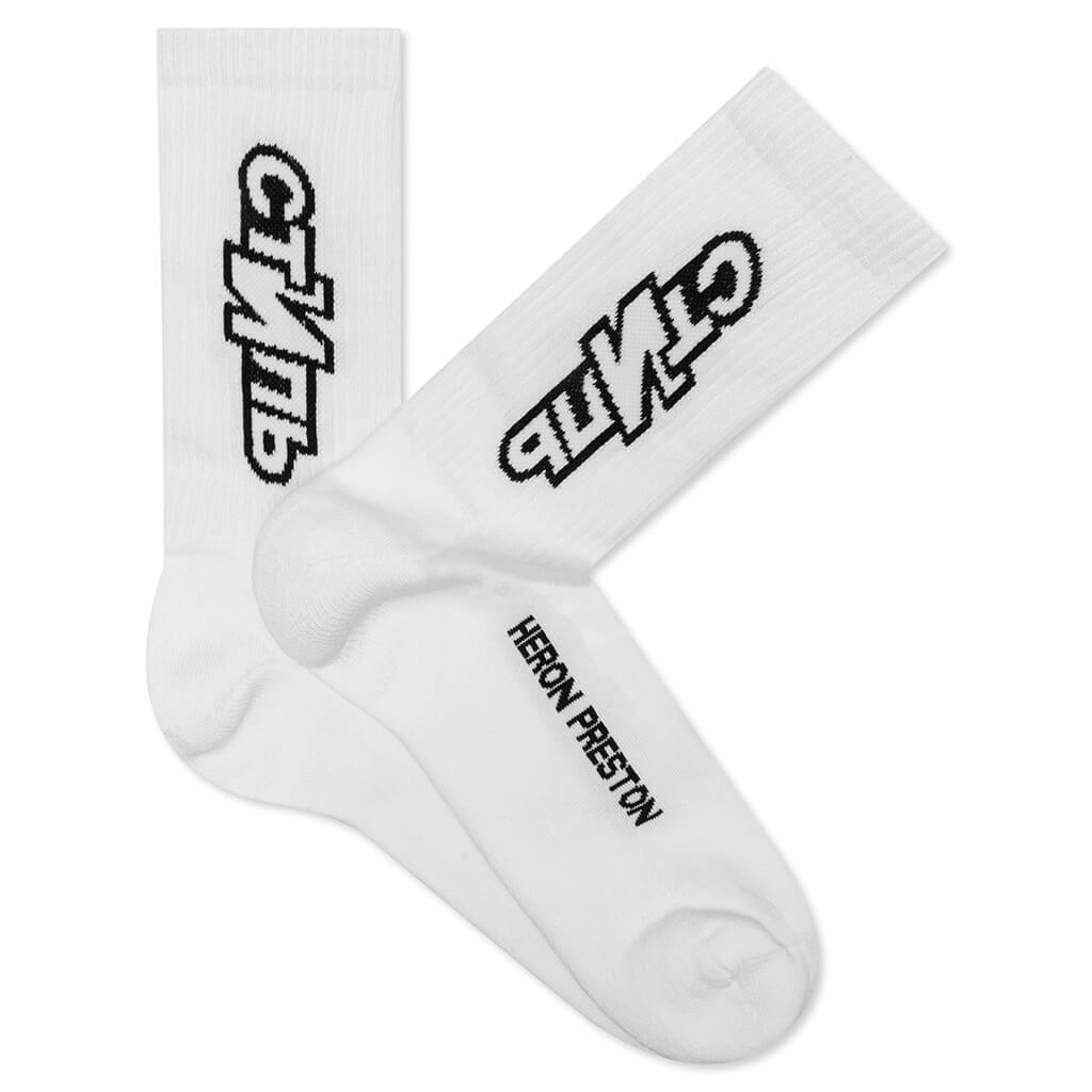 CTNMB Sport Long Socks - White/Black
