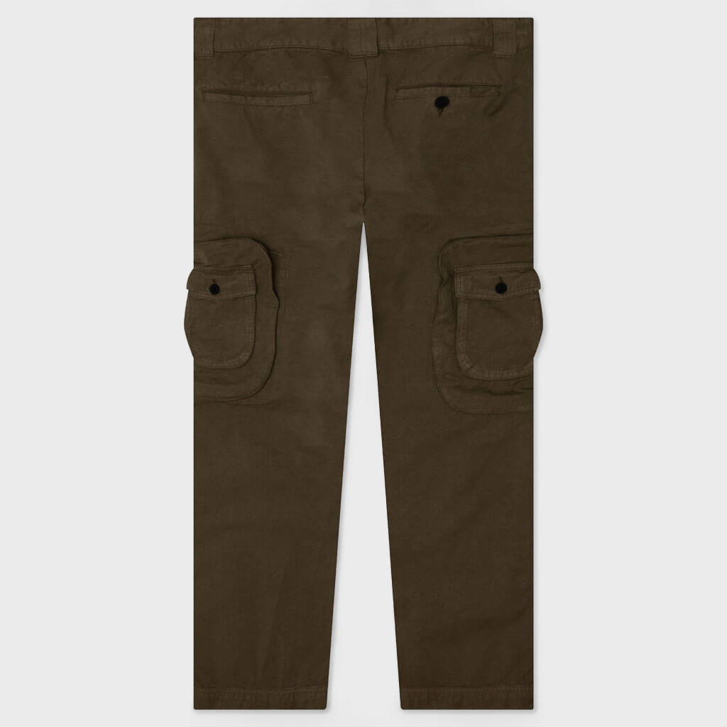 Canvas Cargo Pants - Dark Olive