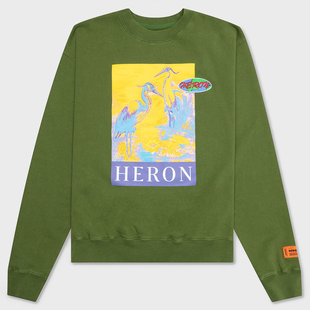 Crewneck OS Heron KK22 - Green/Yellow