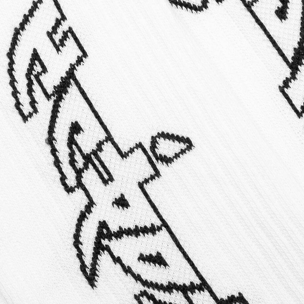 HP Arcade Long Socks - White/Black