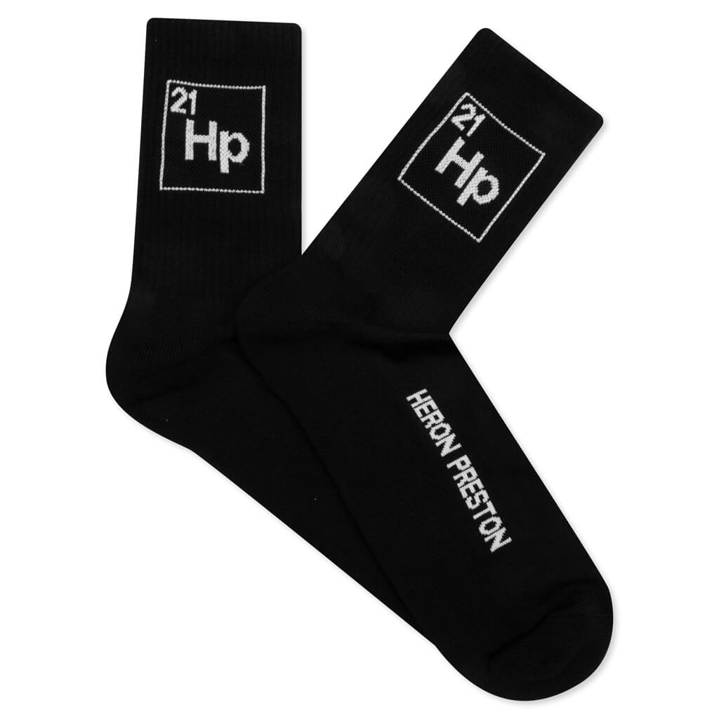 HP Periodic Long Socks - Black/White