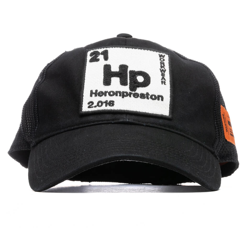 HP Periodic Patch Trucker Hat - Black/White