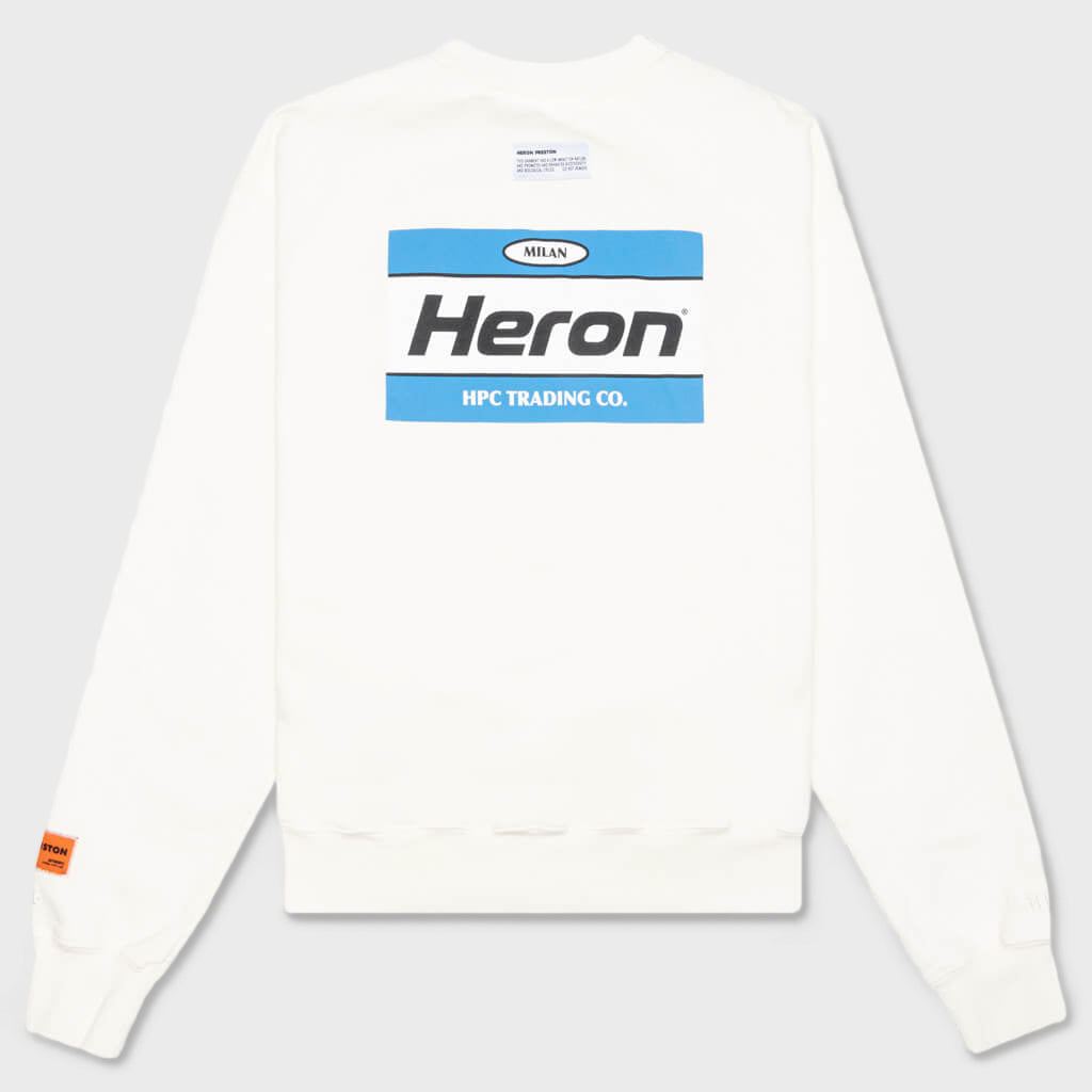 Heron Gum Crewneck - Cream/Light Blue