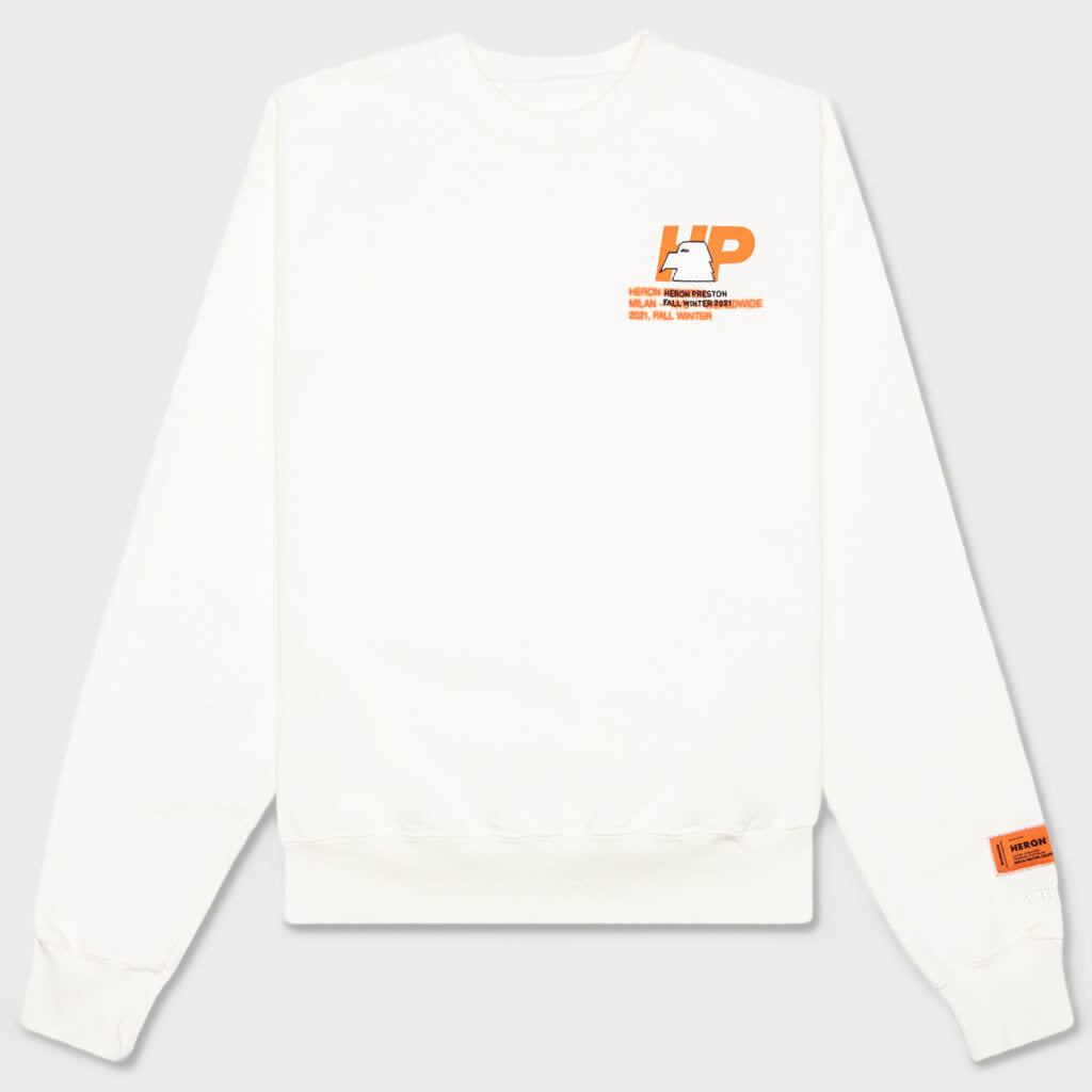 Heron Gum Crewneck - Cream/Light Blue