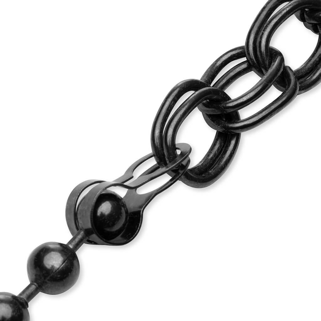 Multichain Necklace - Black/No Color