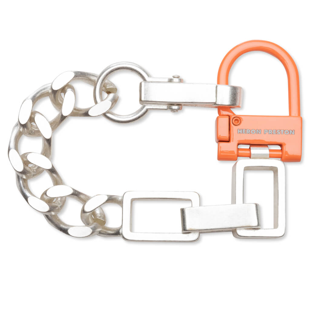 New Multichain Bracelet - Silver/Orange