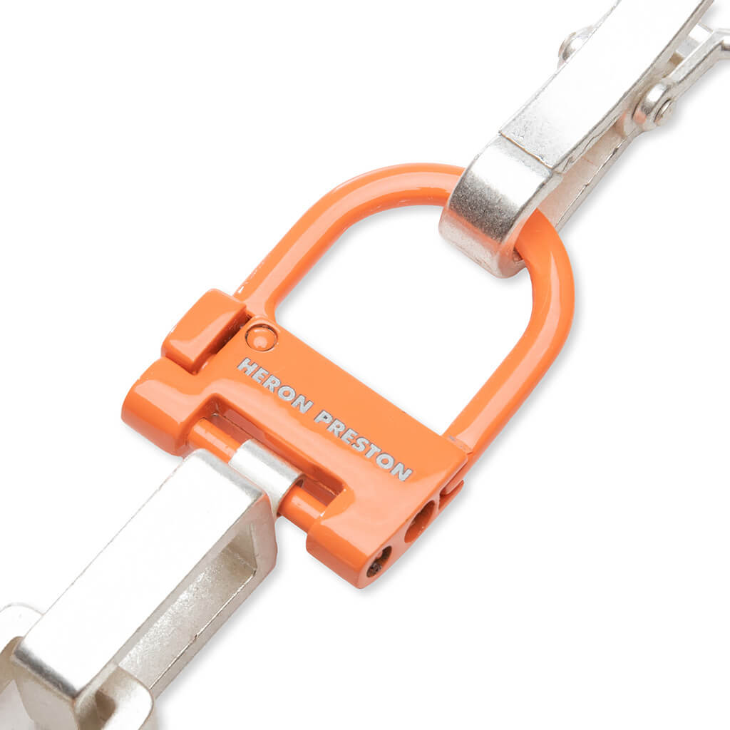 New Multichain Necklace - Silver/Orange